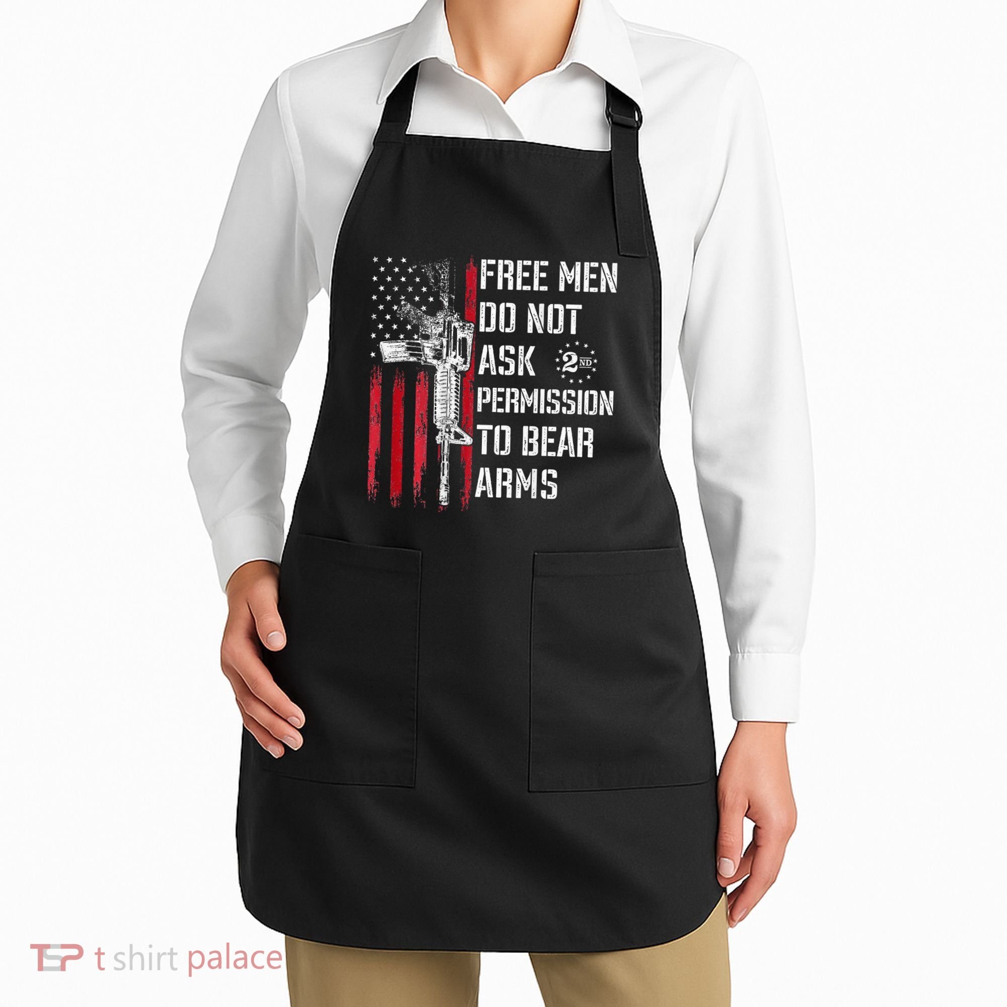 Free Do Not Ask Permission To Bear Arms Apron