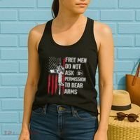 Free Do Not Ask Permission To Bear Arms Women's Tank Top thumb 2