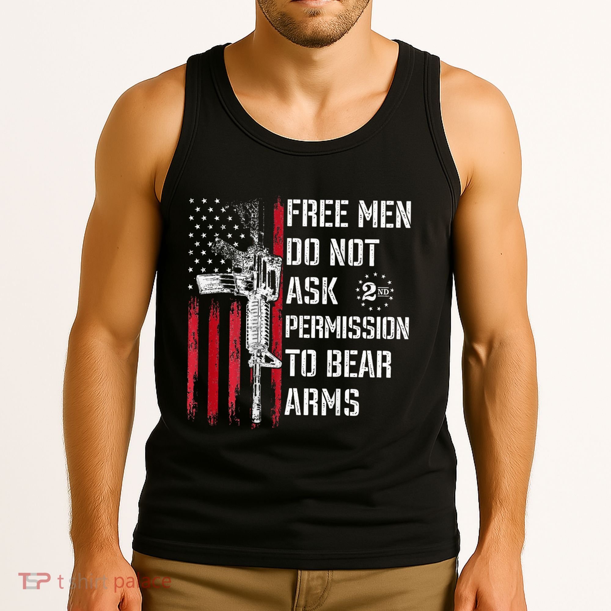 Free Do Not Ask Permission To Bear Arms Tank Top