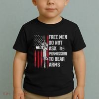 Free Do Not Ask Permission To Bear Arms Toddler T-Shirt thumb 2
