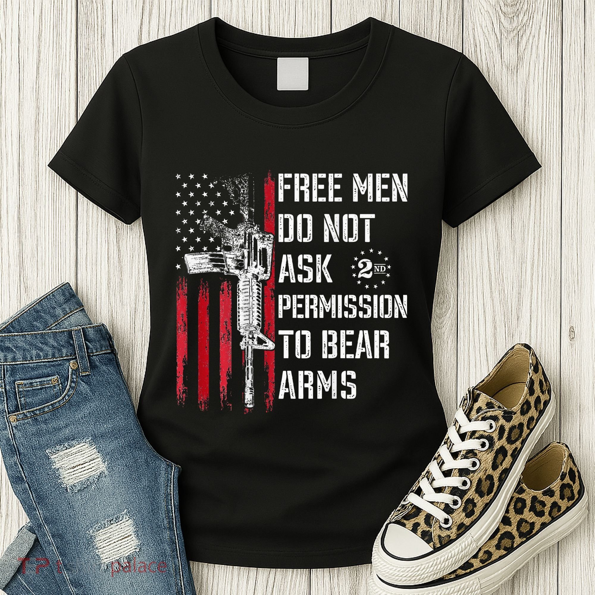 Free Do Not Ask Permission To Bear Arms Women's T-Shirt