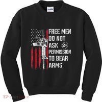 Free Do Not Ask Permission To Bear Arms Kids Sweatshirt thumb 0