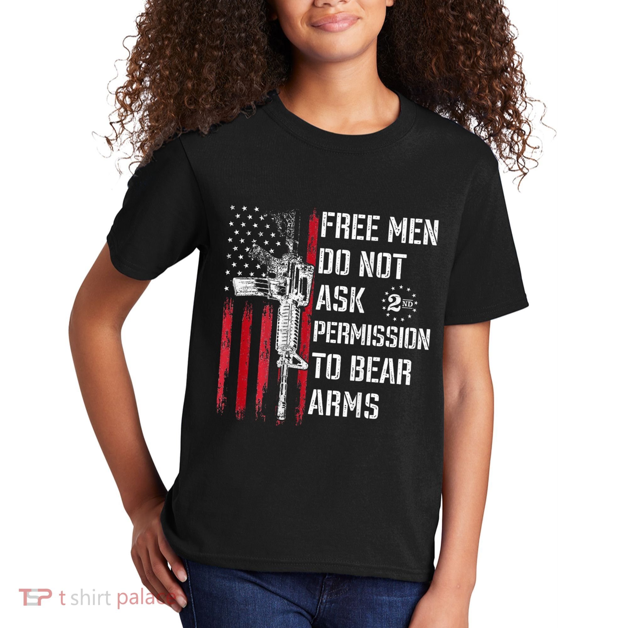 Free Do Not Ask Permission To Bear Arms Kids T-Shirt