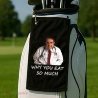 Funny Dr Nowzaradan Why You Eat So Much Meme Gift Golf Towel thumb 2