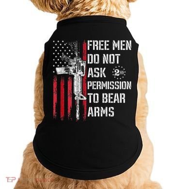Free Do Not Ask Permission To Bear Arms Pro 2a Doggie Tank