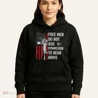 Free Do Not Ask Permission To Bear Arms Pro 2a Hoodie thumb 5