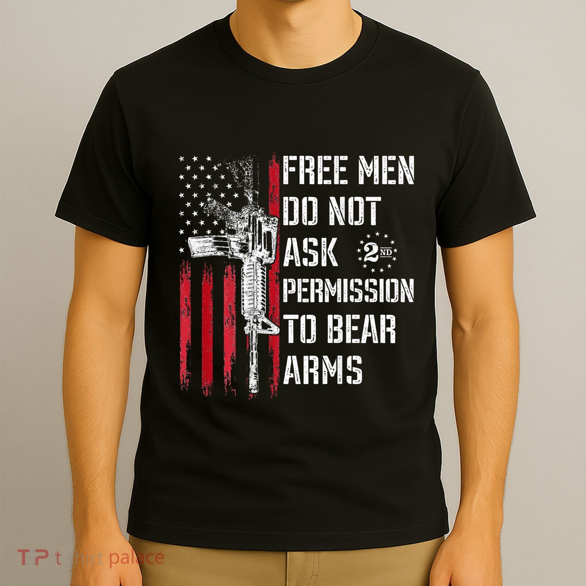 Free Do Not Ask Permission To Bear Arms Pro 2a T-Shirt