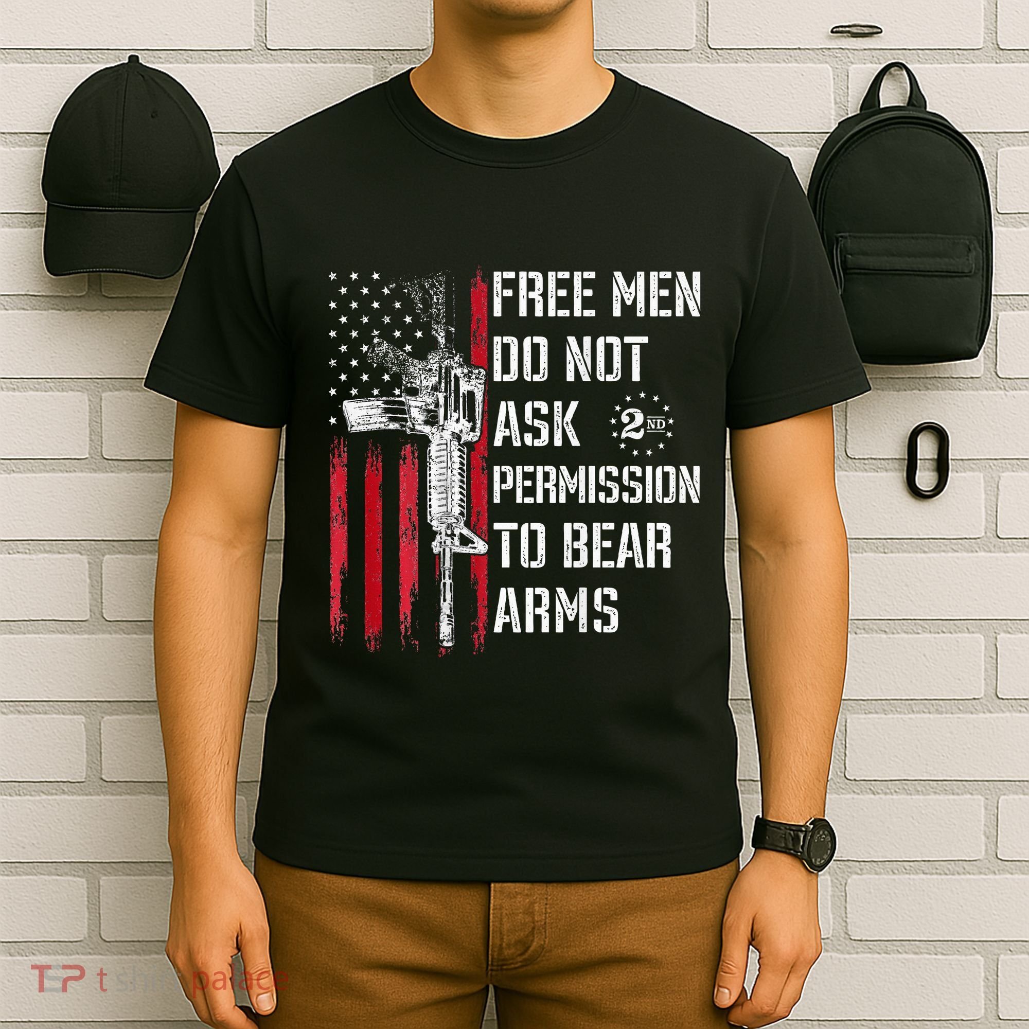 Free Do Not Ask Permission To Bear Arms Pro 2a T-Shirt