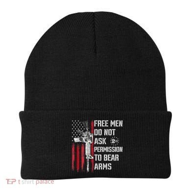 Free Do Not Ask Permission To Bear Arms Pro 2a Beanie