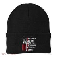 Free Do Not Ask Permission To Bear Arms Pro 2a Beanie thumb 0