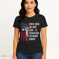 Free Do Not Ask Permission To Bear Arms Pro 2a Women's T-Shirt thumb 4