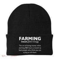 Farming Definition Noun Gift Funny Farmer Beanie thumb 0
