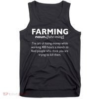 Farming Definition Noun Gift Funny Farmer Tank Top thumb 0
