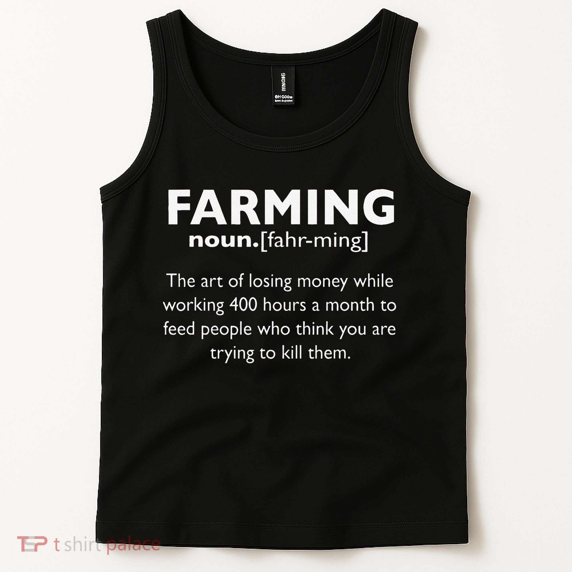 Farming Definition Noun Gift Funny Farmer Tank Top
