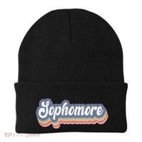 First Day Of School Sophomore High School 1st Day 10th Grade Beanie thumb 0