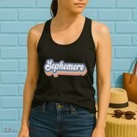 First Day Of School Sophomore High School 1st Day 10th Grade Women's Tank Top thumb 2