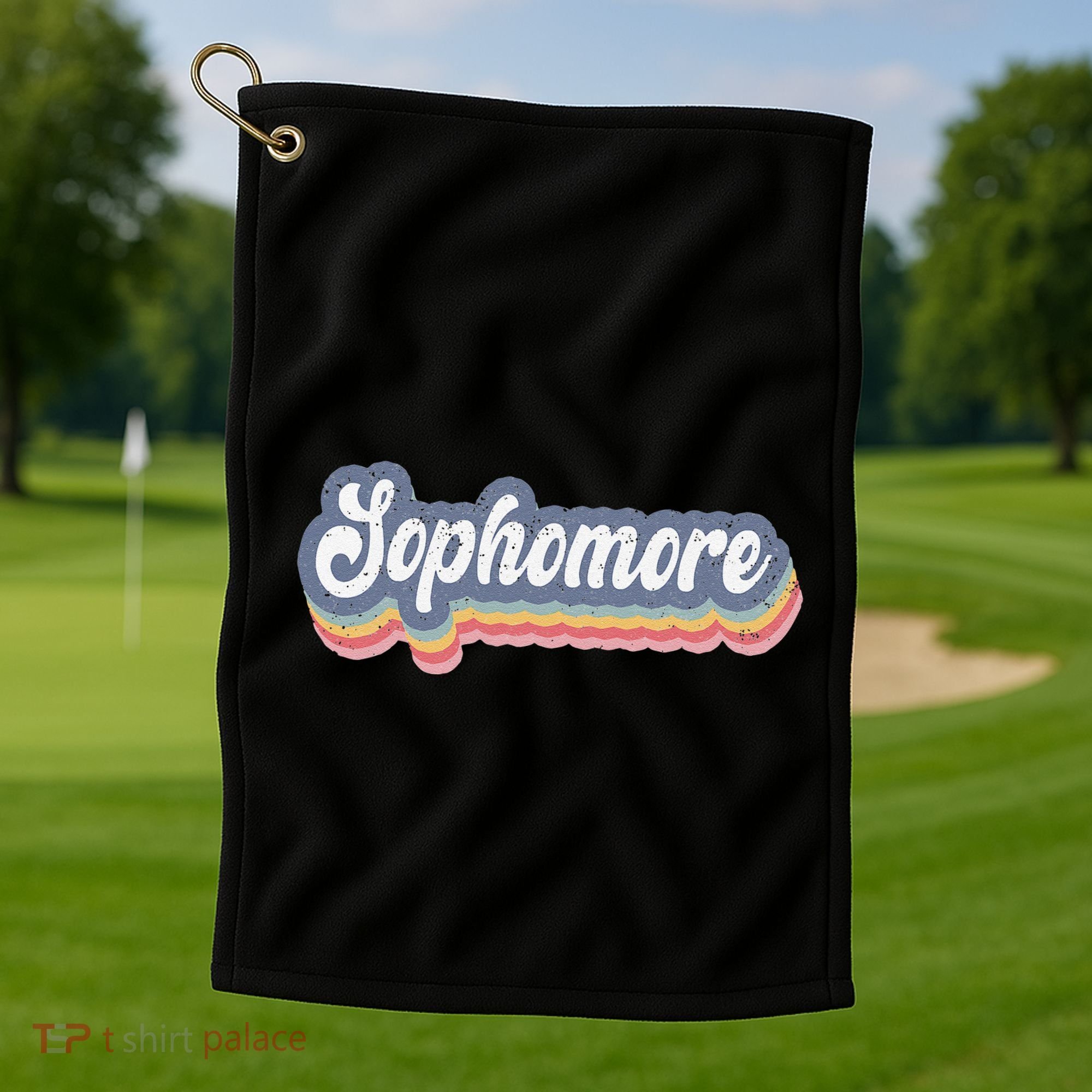 First Day Of School Sophomore High School 1st Day 10th Grade Golf Towel