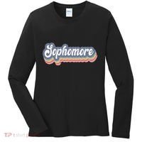 First Day Of School Sophomore High School 1st Day 10th Grade Women's Long Sleeve Shirt thumb 0