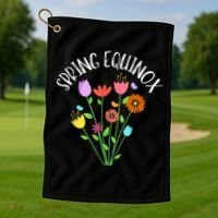 First Day Of Spring Equinox Golf Towel thumb 1