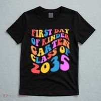First Day Of Kindergarten Class Of 2035 Colorful T-Shirt thumb 5