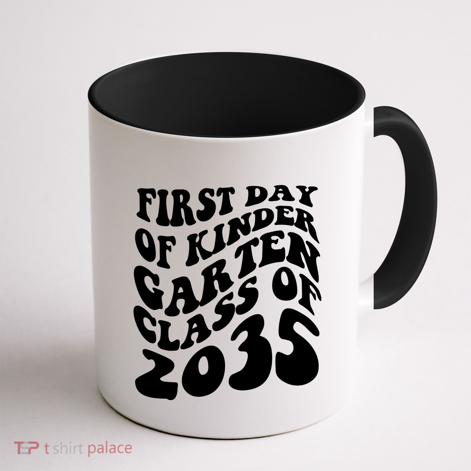 First Day Of Kindergarten Class Of 2035 Retro Coffee Mug