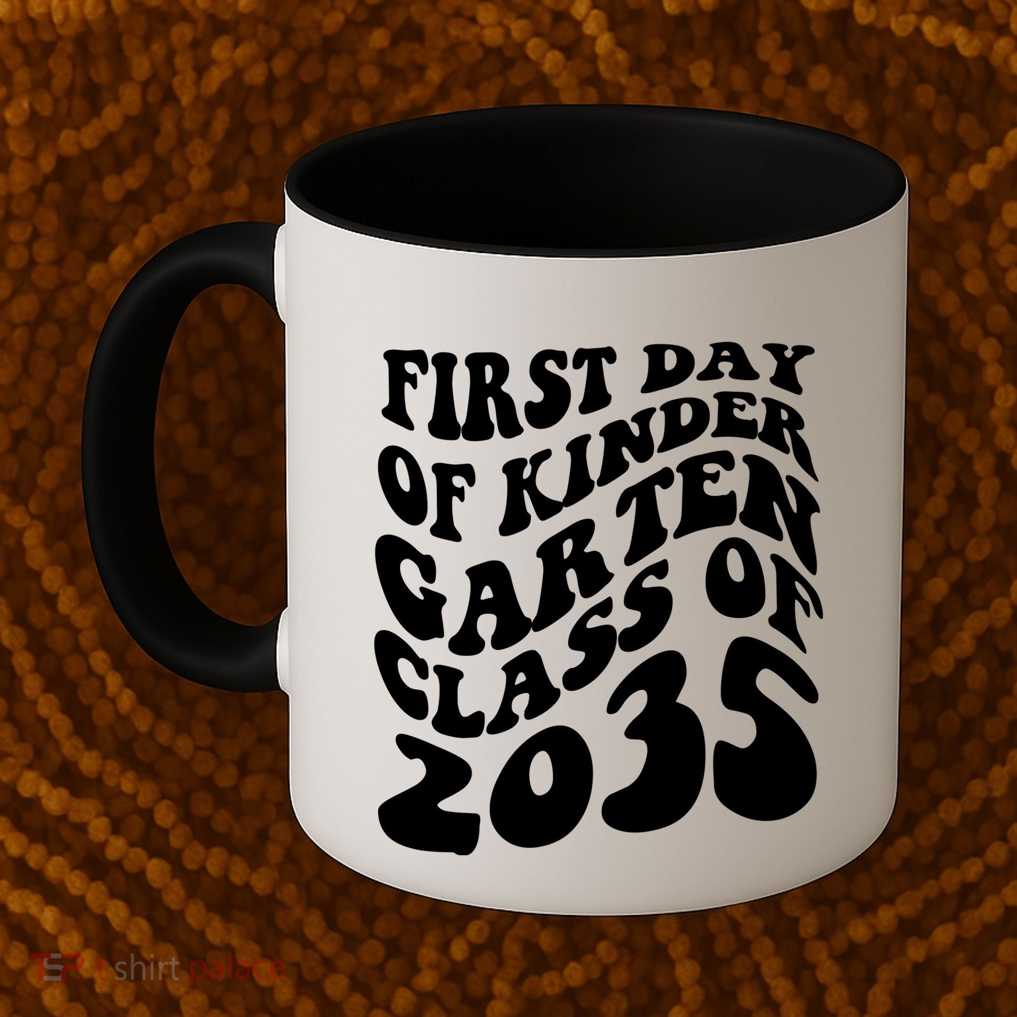 First Day Of Kindergarten Class Of 2035 Retro Coffee Mug