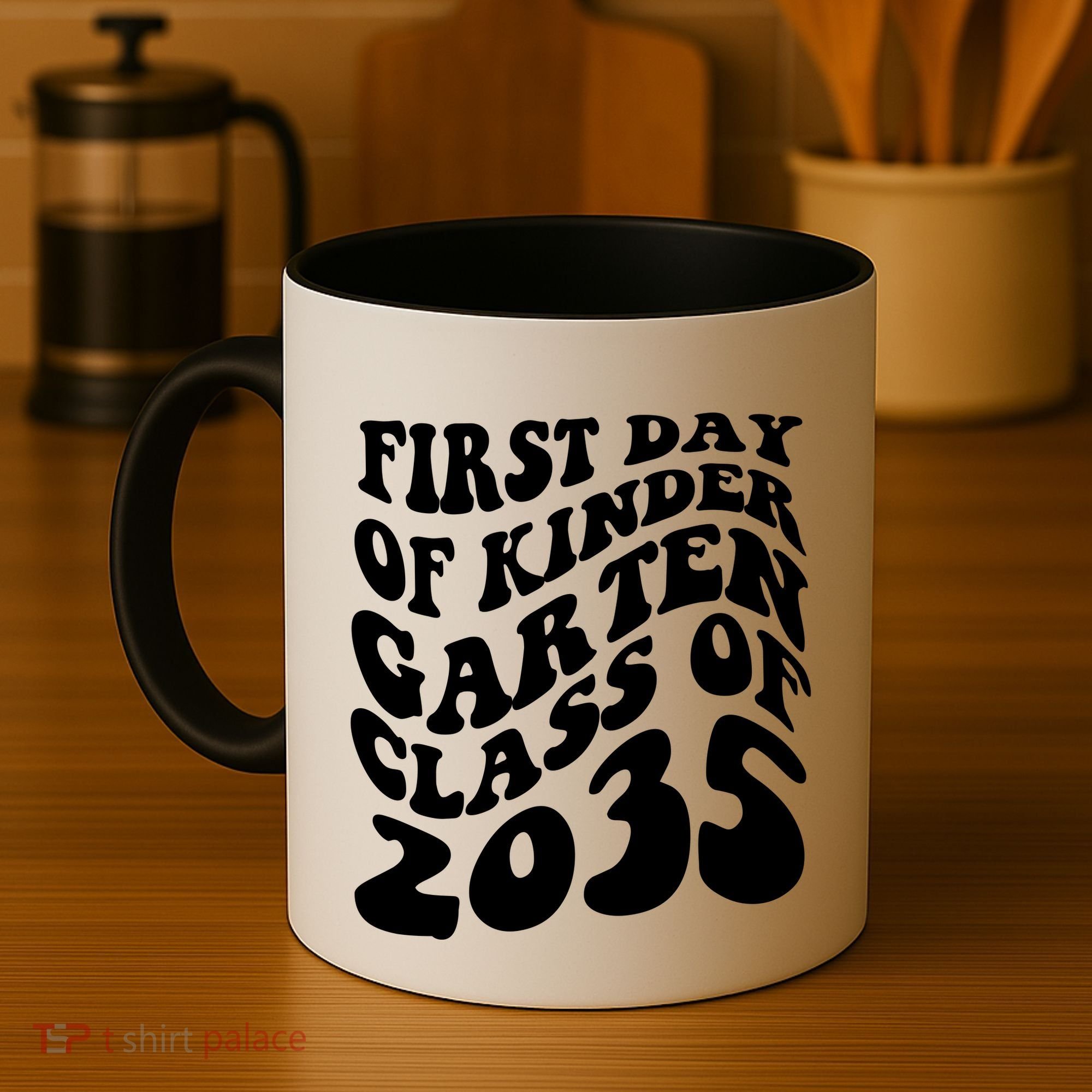 First Day Of Kindergarten Class Of 2035 Retro Coffee Mug