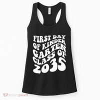 First Day Of Kindergarten Class Of 2035 Retro Women's Tank Top thumb 0