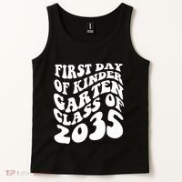 First Day Of Kindergarten Class Of 2035 Retro Tank Top thumb 2