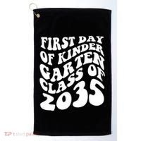 First Day Of Kindergarten Class Of 2035 Retro Golf Towel thumb 0