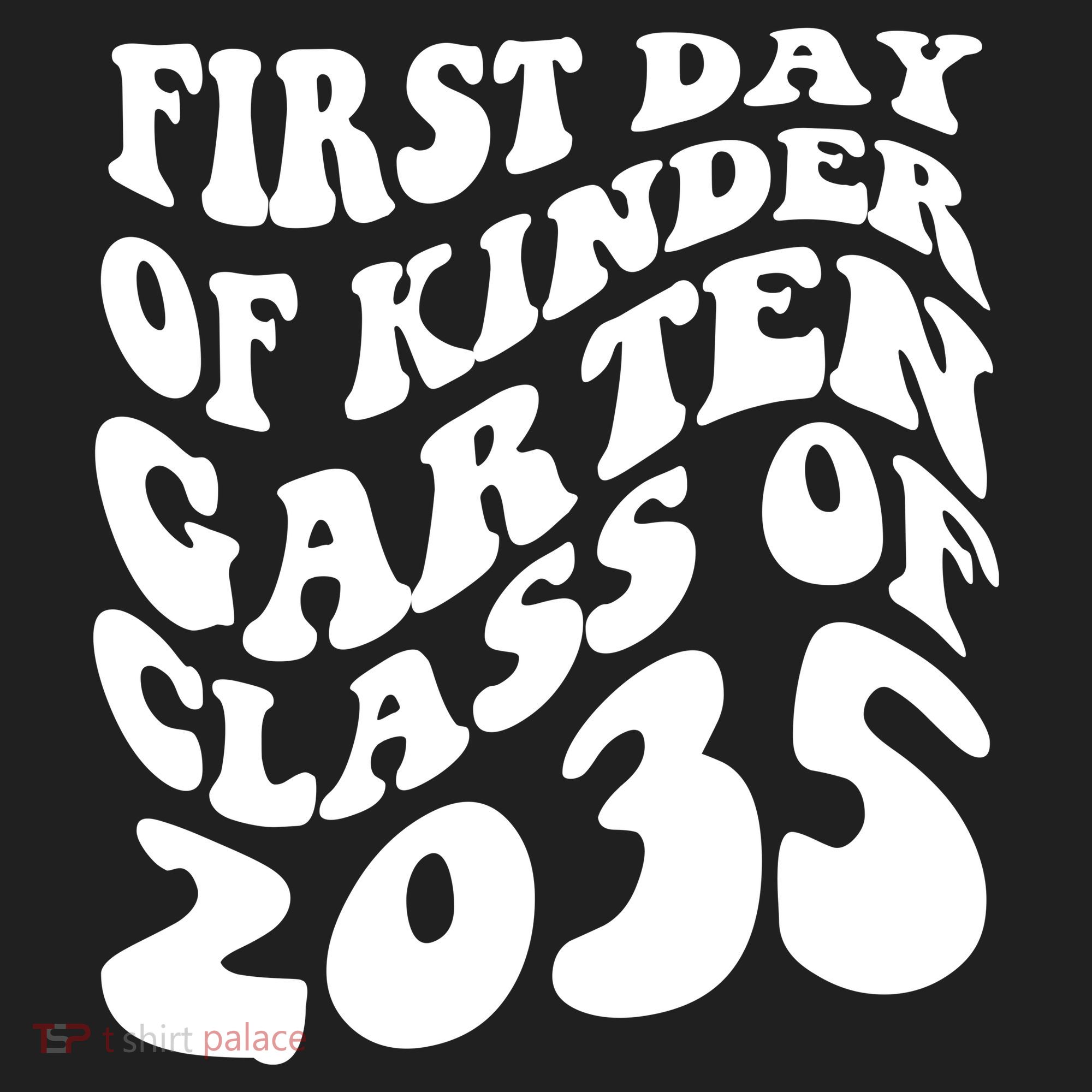 First Day Of Kindergarten Class Of 2035 Retro Golf Towel
