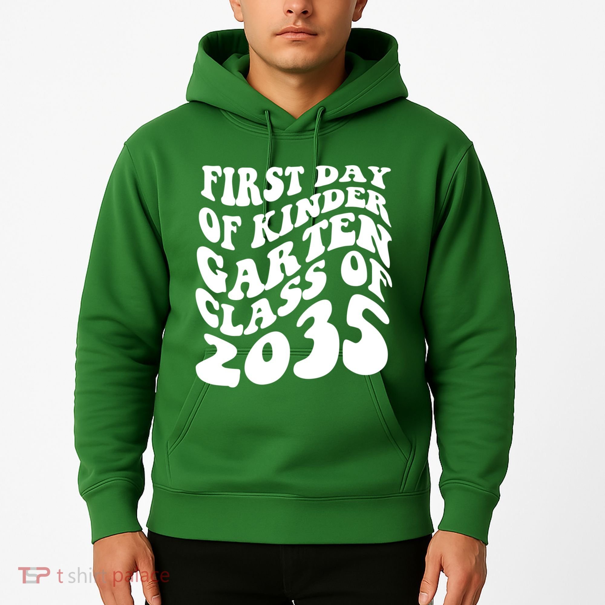 First Day Of Kindergarten Class Of 2035 Retro Hoodie