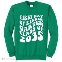 First Day Of Kindergarten Class Of 2035 Retro Sweatshirt thumb 0