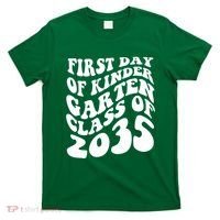 First Day Of Kindergarten Class Of 2035 Retro T-Shirt thumb 0