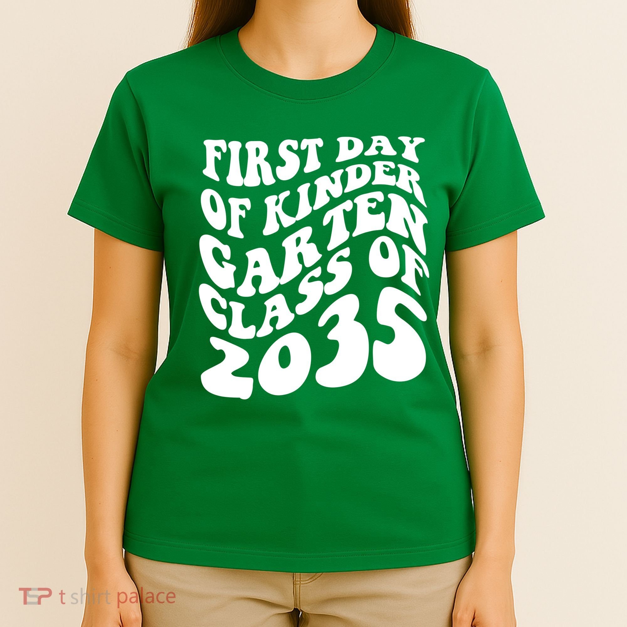 First Day Of Kindergarten Class Of 2035 Retro T-Shirt