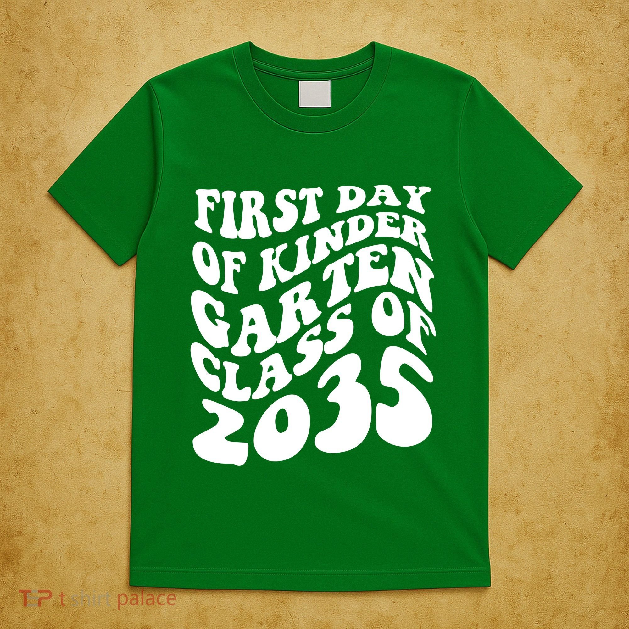 First Day Of Kindergarten Class Of 2035 Retro T-Shirt