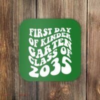 First Day Of Kindergarten Class Of 2035 Retro Coaster thumb 0