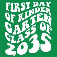 First Day Of Kindergarten Class Of 2035 Retro Mousepad thumb 1