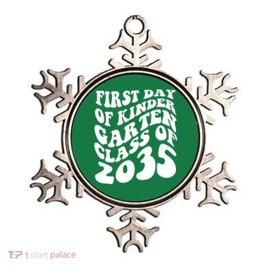First Day Of Kindergarten Class Of 2035 Retro Ornament