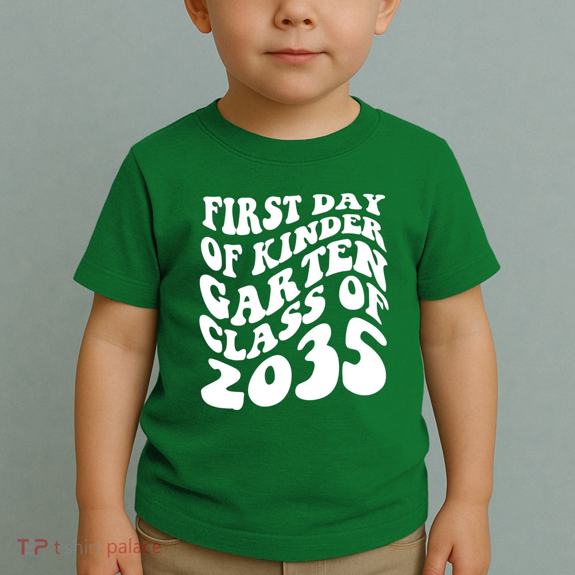 First Day Of Kindergarten Class Of 2035 Retro Toddler T-Shirt