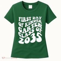 First Day Of Kindergarten Class Of 2035 Retro Women's T-Shirt thumb 0