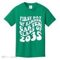 First Day Of Kindergarten Class Of 2035 Retro Kids T-Shirt thumb 0