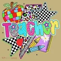 Final Day Of School Preppy Teacher Button thumb 1