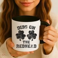 Funny Dibs On The Redhead For St Patricks Day Coffee Mug thumb 3