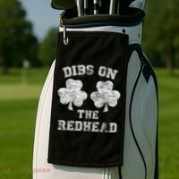 Funny Dibs On The Redhead For St Patricks Day Golf Towel thumb 2