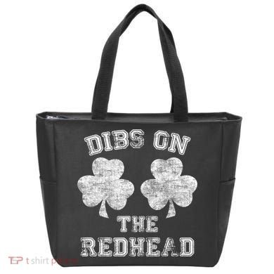 Funny Dibs On The Redhead For St Patricks Day Tote Bag