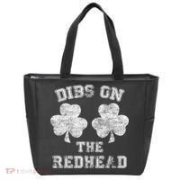 Funny Dibs On The Redhead For St Patricks Day Tote Bag thumb 0