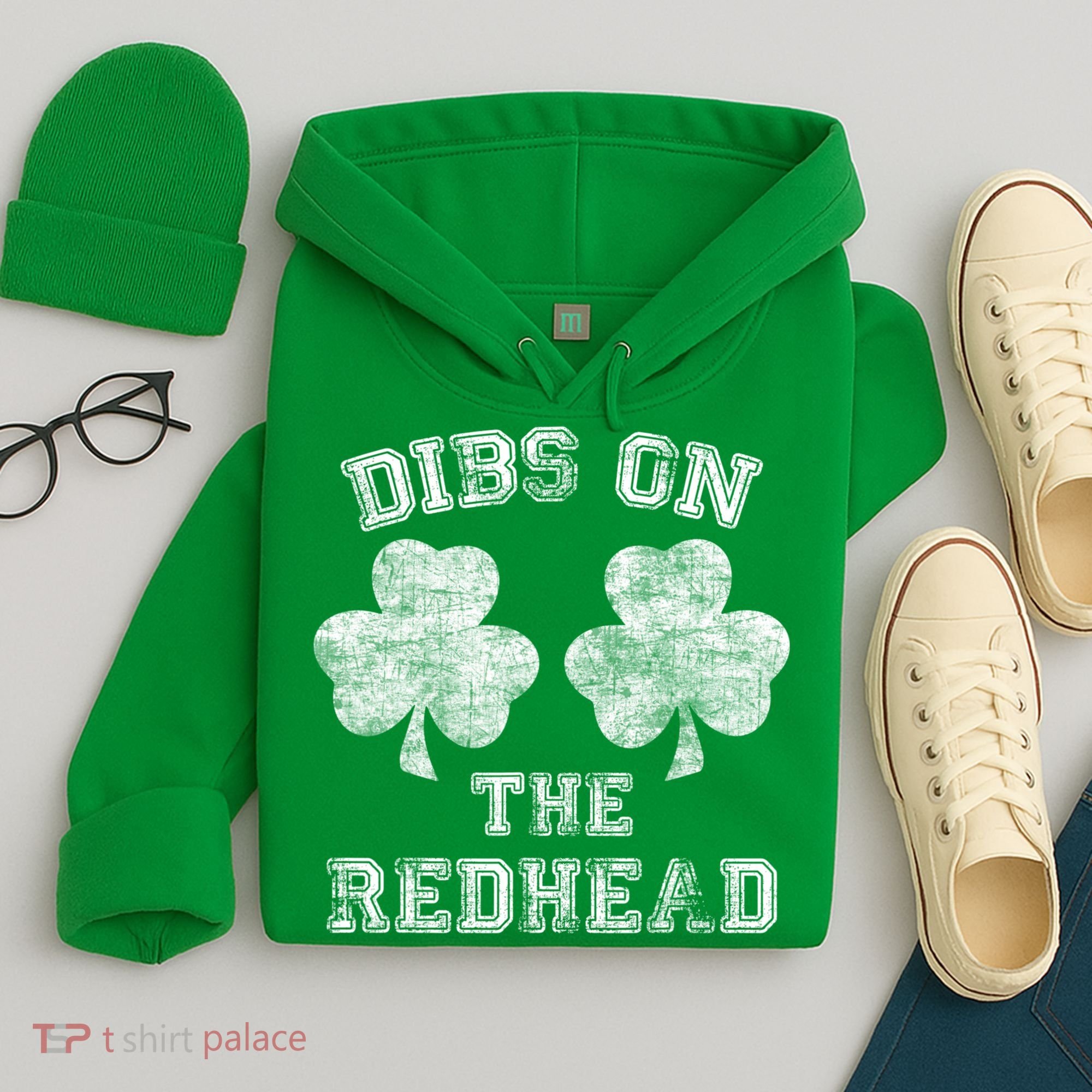Funny Dibs On The Redhead For St Patricks Day Hoodie