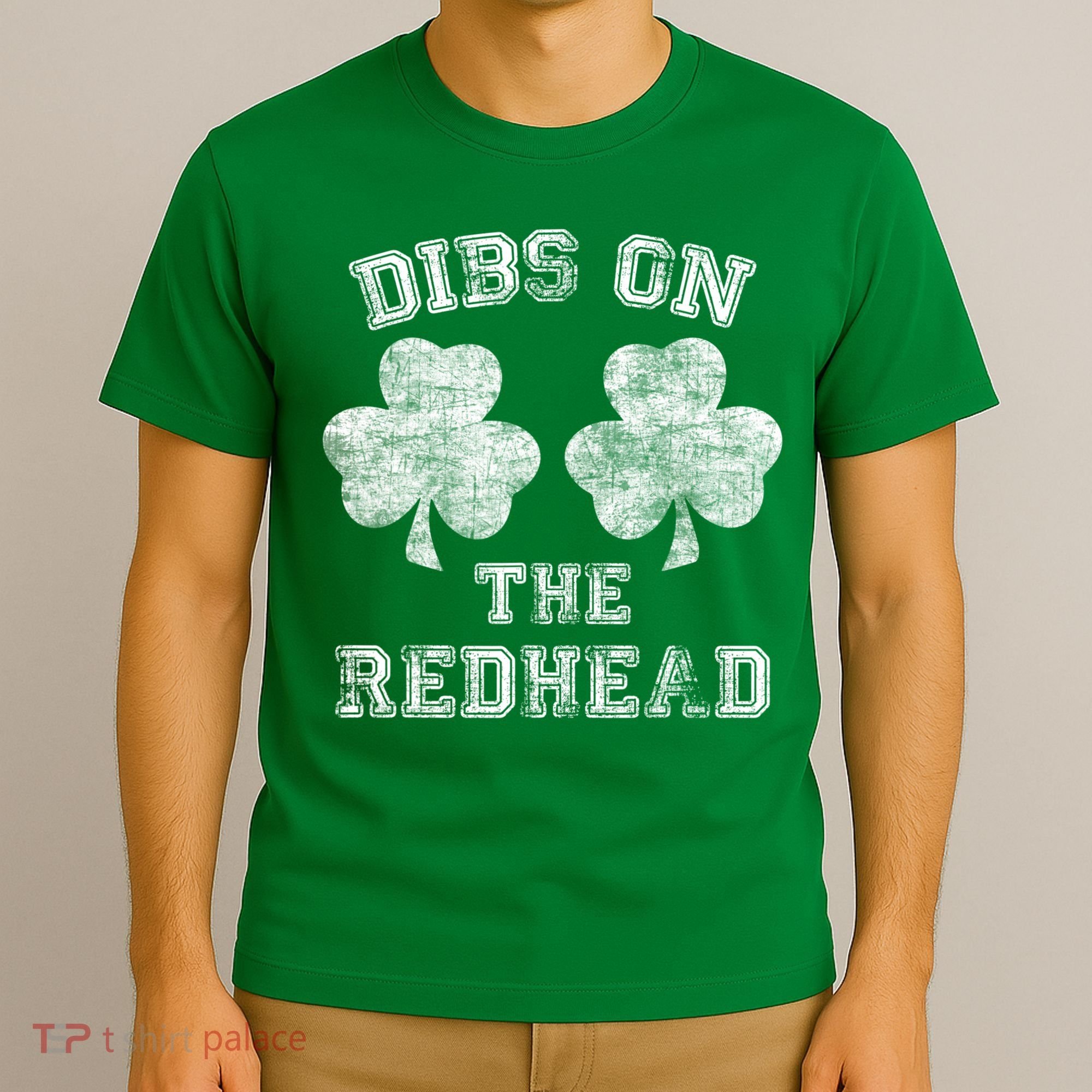 Funny Dibs On The Redhead For St Patricks Day T-Shirt
