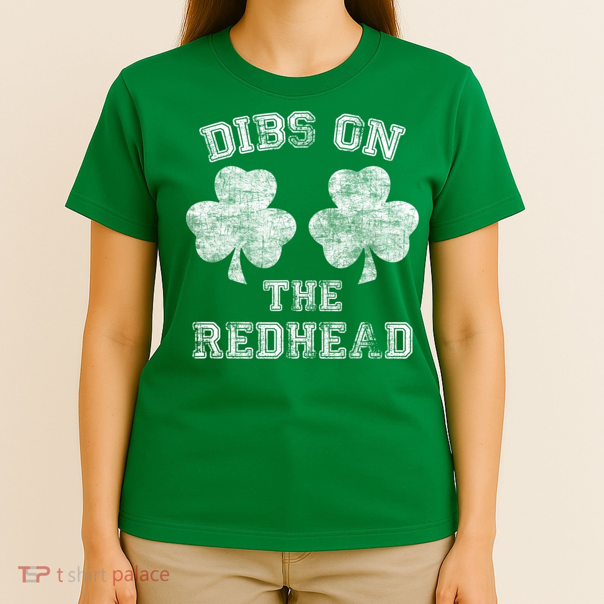Funny Dibs On The Redhead For St Patricks Day T-Shirt